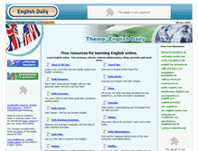 Tablet Screenshot of english-daily.com